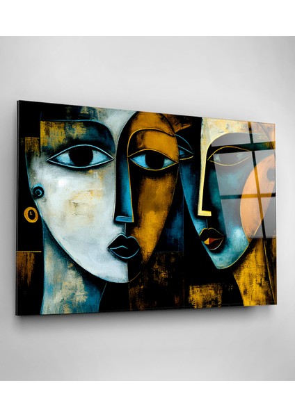 Cubism Art Cam Tablo, Dekoratif Cam Tablo modelleri