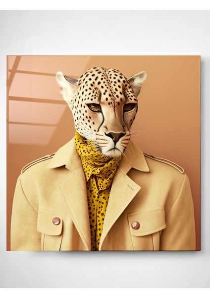 Çita Portre Cam Tablo, Dekoratif Cam Tablo modelleri