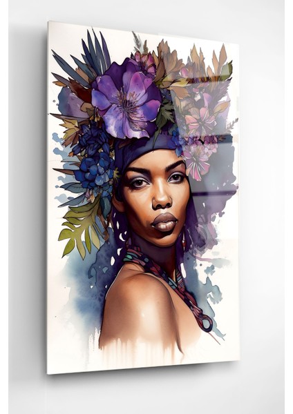 Afrikalı Kadın Cam Tablo, Dekoratif Cam Tablo modelleri