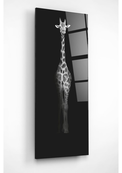 Zürafa Cam Tablo, Dekoratif Cam Tablo