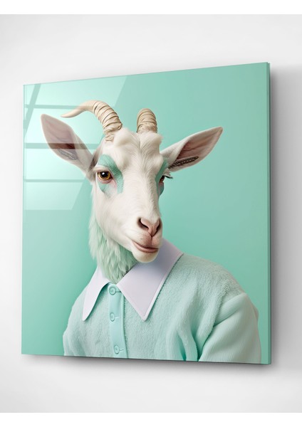 Keçi Portre Cam Tablo, Dekoratif Cam Tablo fırsatları