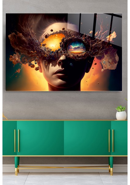 Woman Cam Tablo, Dekoratif Cam Tablo