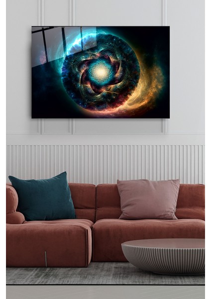 Mistik Enerji Cam Tablo, Dekoratif Cam Tablo