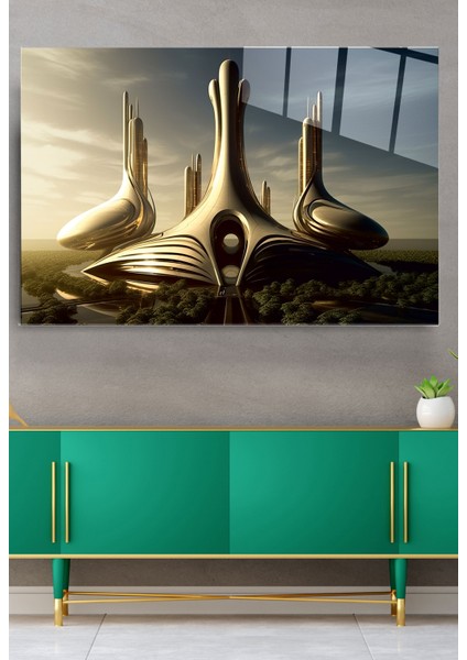 Fütüristik Cam Tablo, Dekoratif Cam Tablo