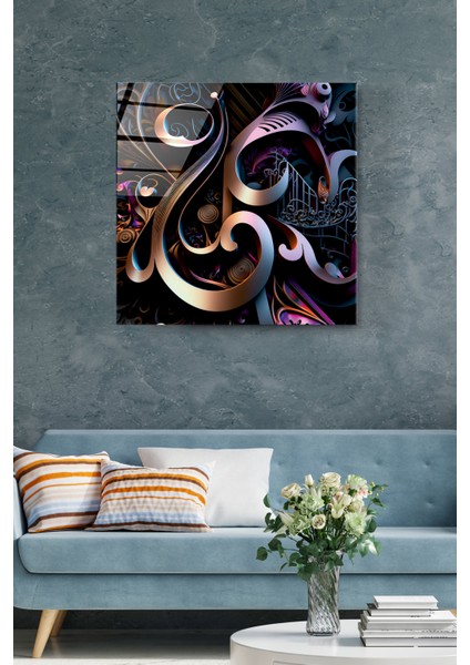 Soyut Cam Tablo, Dekoratif Cam Tablo