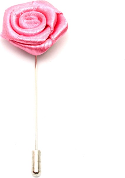 Pembe Gül Yaka Iğnesi