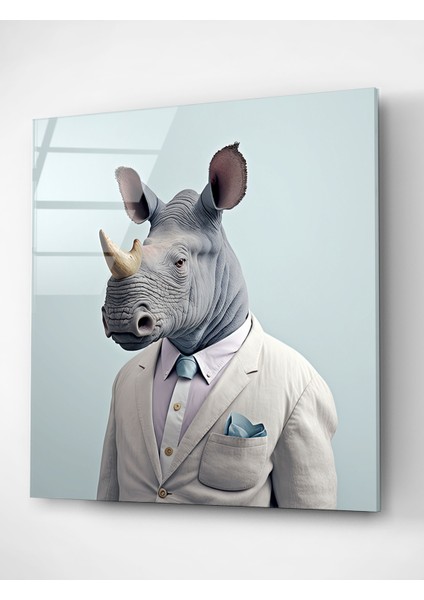 Gergedan Portre Cam Tablo, Dekoratif Cam Tablo fırsatları