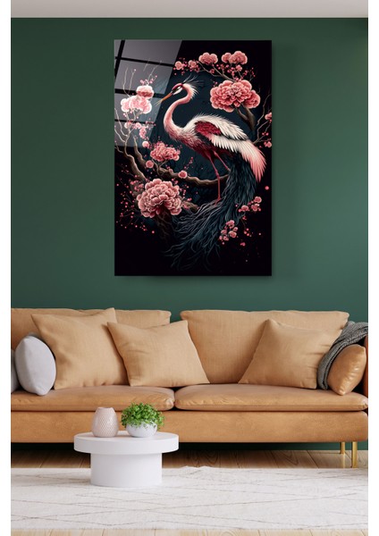 Clove And Bird Cam Tablo, Dekoratif Cam Tablo modelleri