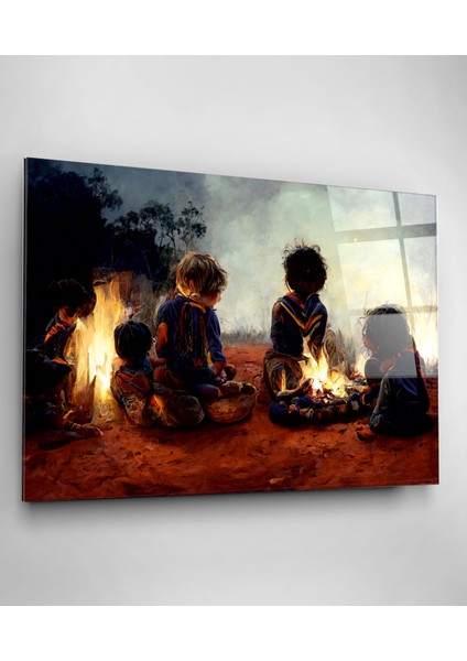 Aborjinler Cam Tablo, Dekoratif Cam Tablo modelleri