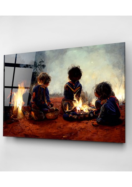 Aborjinler Cam Tablo, Dekoratif Cam Tablo indirimleri