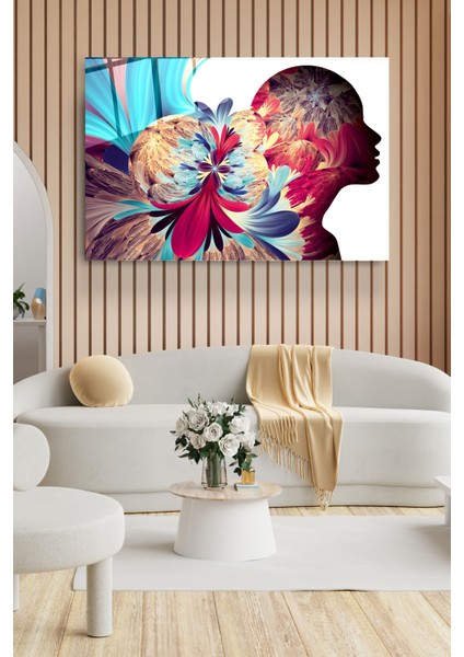 Human Is Art Cam Tablo, Dekoratif Cam Tablo