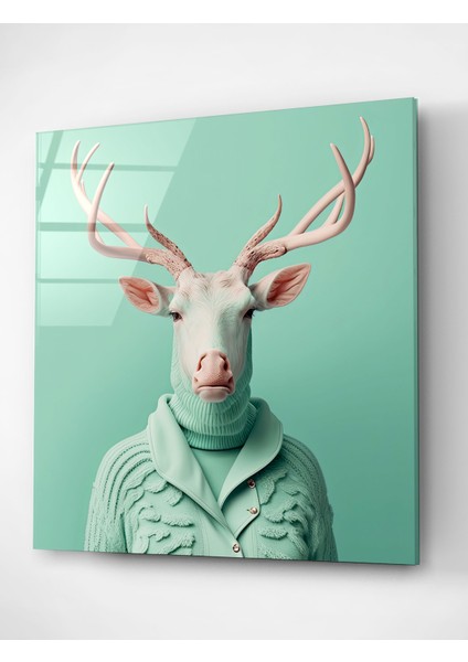 Geyik Portre Cam Tablo, Dekoratif Cam Tablo fırsatları