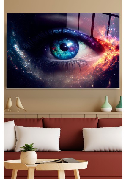Soyut Göz Cam Tablo, Dekoratif Cam Tablo fiyatları