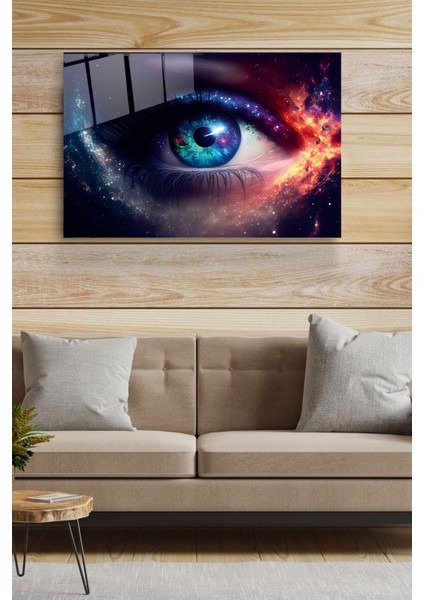 Soyut Göz Cam Tablo, Dekoratif Cam Tablo indirimleri