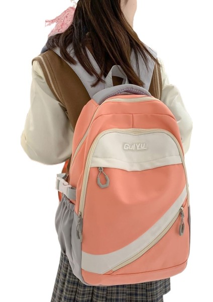 Schoolbag Erkek ve Kadın Ortaokul Öğrencileri Ins Trend Sırt Çantası Ekleme Üniversite Öğrencilerinin Yeni Kore Versiyonu (Yurt Dışından)