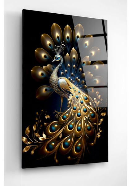 Tavus Kuşu Cam Tablo, Dekoratif Cam Tablo fiyatları