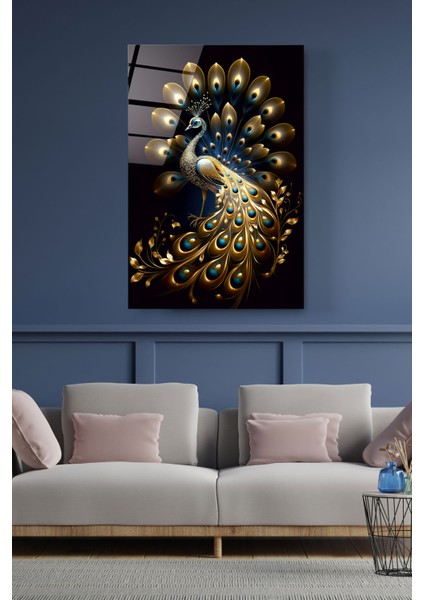 Tavus Kuşu Cam Tablo, Dekoratif Cam Tablo modelleri