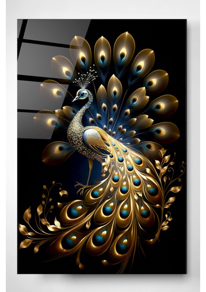 Tavus Kuşu Cam Tablo, Dekoratif Cam Tablo indirimleri