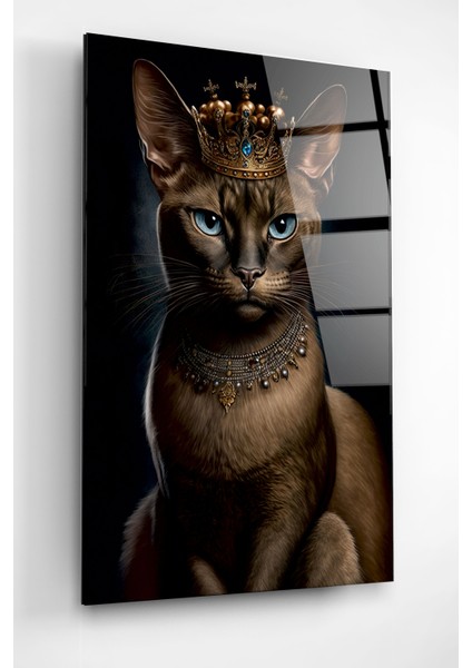 Kral Kedi Cam Tablo, Dekoratif Cam Tablo modelleri