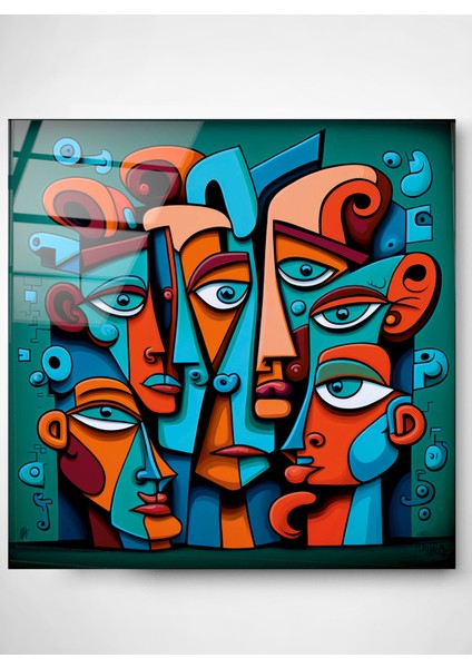 Soyut Cam Tablo, Dekoratif Cam Tablo