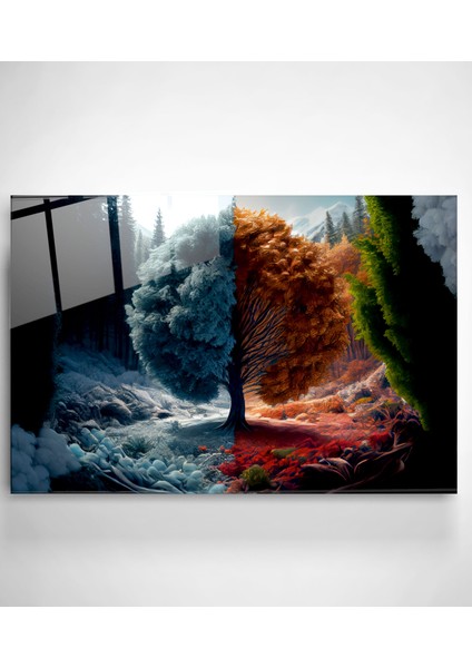 Mevsim Değişikliği Cam Tablo, Dekoratif Cam Tablo fiyatları