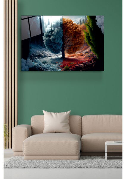 Mevsim Değişikliği Cam Tablo, Dekoratif Cam Tablo fırsatları