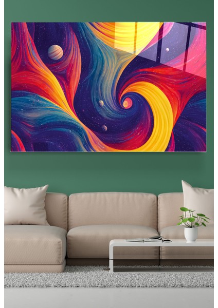 Soyut Cam Tablo, Dekoratif Cam Tablo