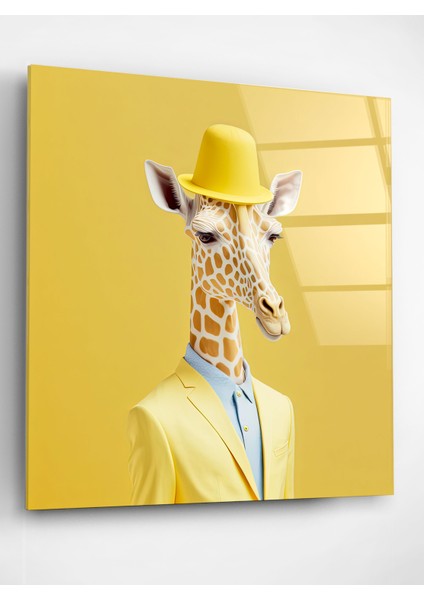 Zürafa Portre Cam Tablo, Dekoratif Cam Tablo fiyatları