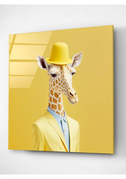 Zürafa Portre Cam Tablo, Dekoratif Cam Tablo fırsatları