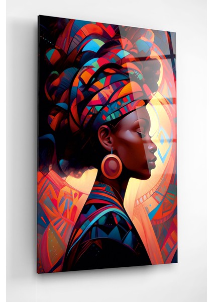 Afrikalı Kadın Cam Tablo, Dekoratif Cam Tablo modelleri
