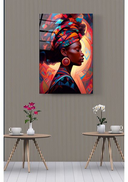Afrikalı Kadın Cam Tablo, Dekoratif Cam Tablo fırsatları