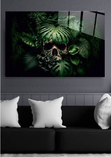 Skull Cam Tablo, Dekoratif Cam Tablo