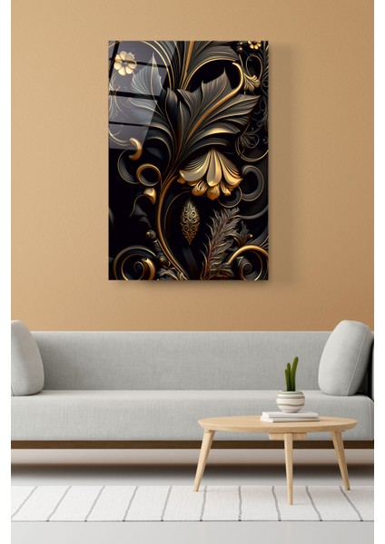 Gold Detay Soyut Cam Tablo, Dekoratif Cam Tablo fırsatları