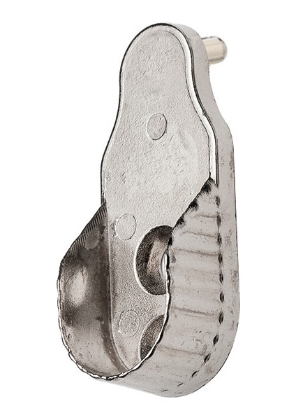 Ayder Oval Boru Askı Flanşı Apex Tırtıklı Mat Krom