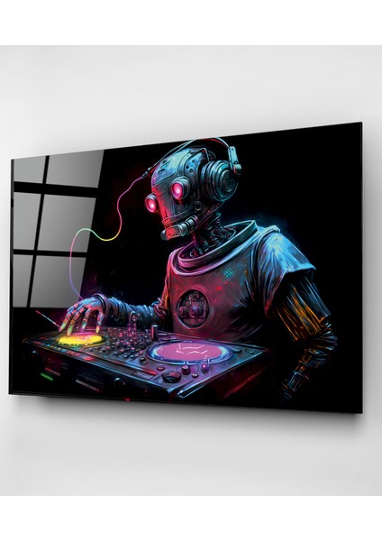 Dj Robot Cam Tablo, Dekoratif Cam Tablo indirimleri