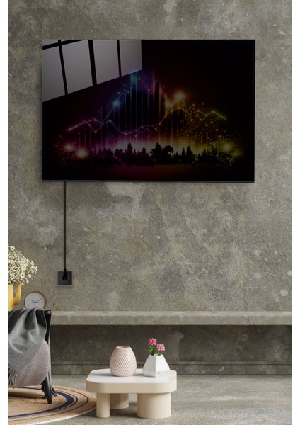 LED Aydınlatmalı Colored Lights Cam Tablo, Dekoratif Cam Tablo fiyatları