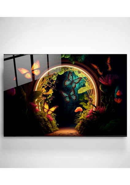 Butterflies Cam Tablo, Dekoratif Cam Tablo fiyatları