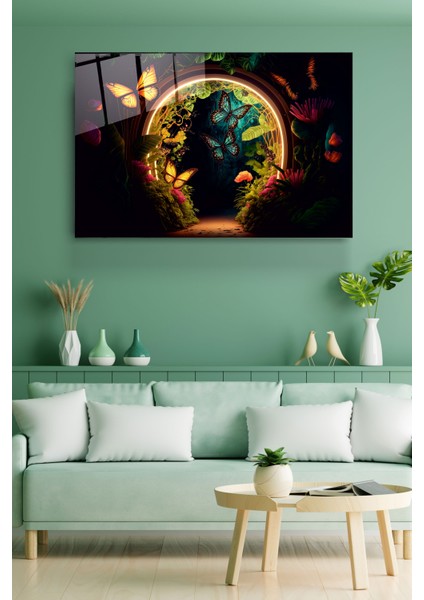 Butterflies Cam Tablo, Dekoratif Cam Tablo fırsatları