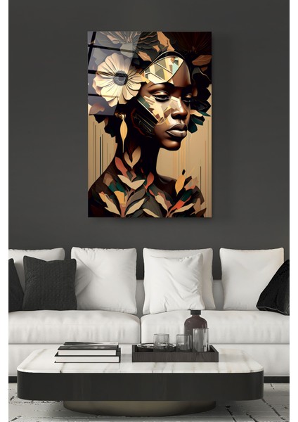 Afrikalı Kadın Cam Tablo, Dekoratif Cam Tablo fırsatları