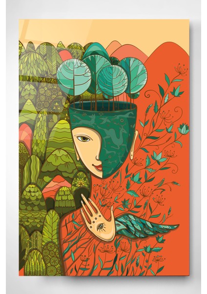 Soyut Cam Tablo, Dekoratif Cam Tablo