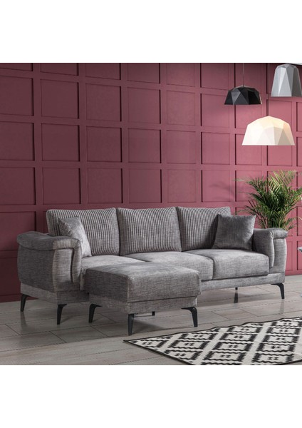 Gest Çekyatlı Antrasit Üçlü Kanepe Çekyat fırsatları