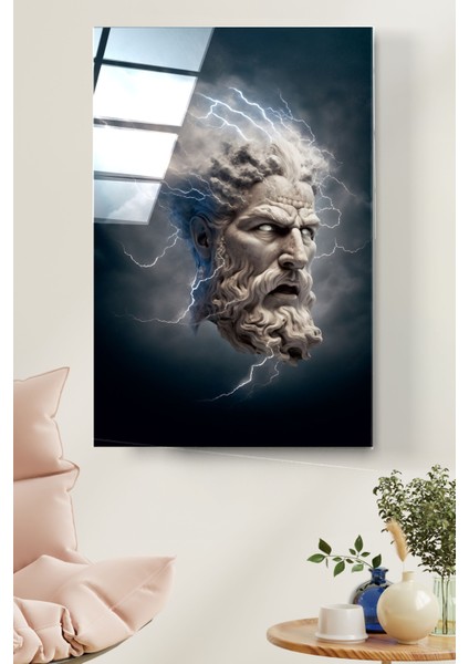 Yıldırımlı Yunan Tablosu Cam Tablo, Dekoratif Cam Tablo fiyatları