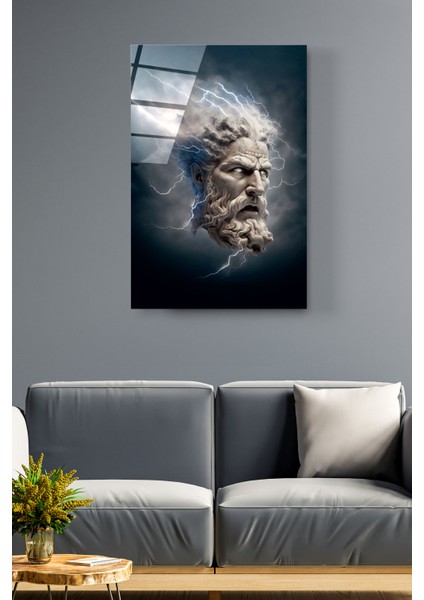 Yıldırımlı Yunan Tablosu Cam Tablo, Dekoratif Cam Tablo fırsatları