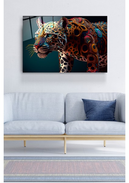 Renkli Leopar Cam Tablo, Dekoratif Cam Tablo fırsatları