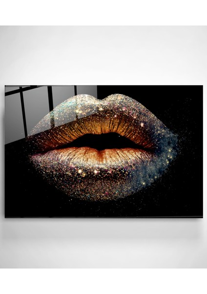 Silvery Lip Cam Tablo, Dekoratif Cam Tablo fiyatları