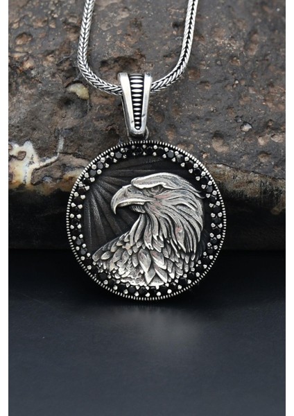 Gümüş Kartal 925 Ayar Gümüş Kolye Zincir modelleri