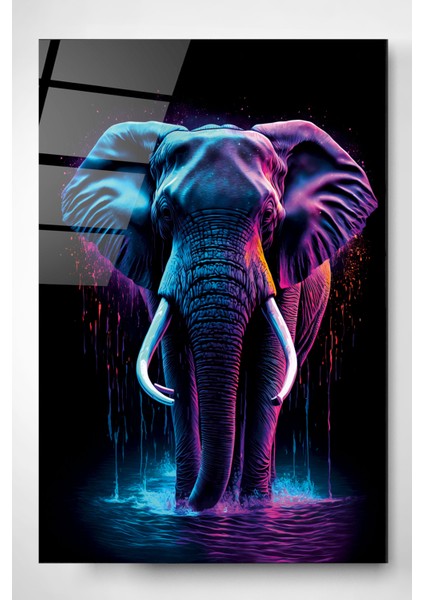 Neon Fil Cam Tablo, Dekoratif Cam Tablo