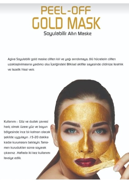 Soyulabilir Peel-Off Gold Maske