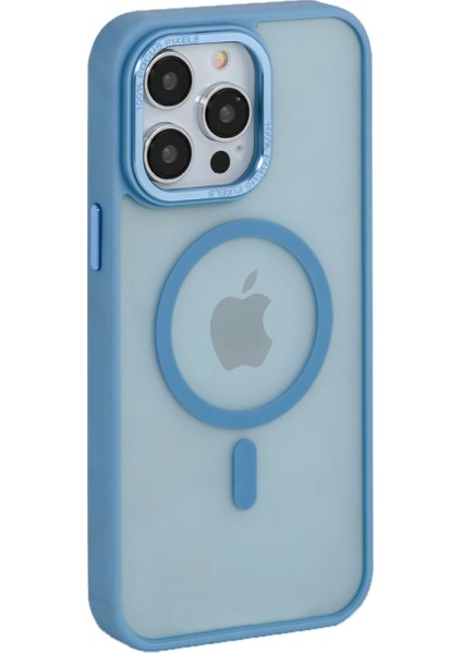 Iphone 14 Pro Max Blue Sky Magsafe Kılıf Kapak Koruma Açık Mavi