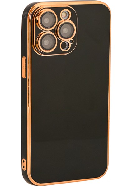 Iphone 13 Pro Lazer Kılıf Kapak Koruma Kapak Siyah